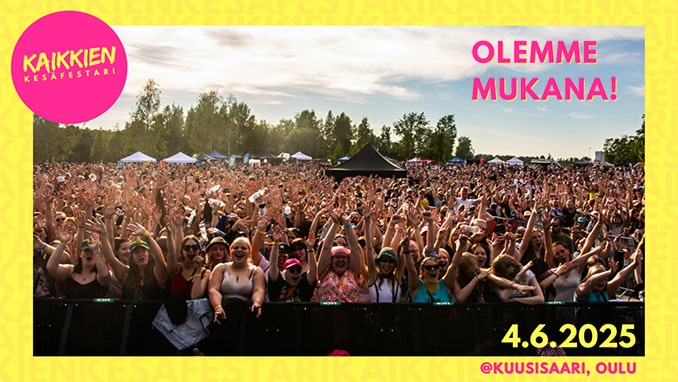 Hoivatie on mukana Kaikkien Kesäfestareilla 4.6.2025 Oulussa!